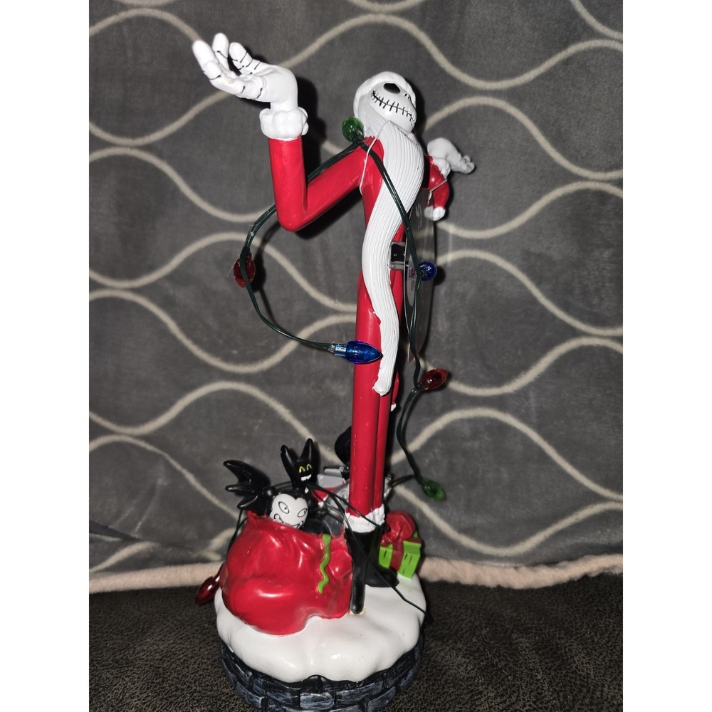 Disney The Nightmare Before Christmas Jack Skellington Light-Up Statue Holiday - Picture 4 of 5